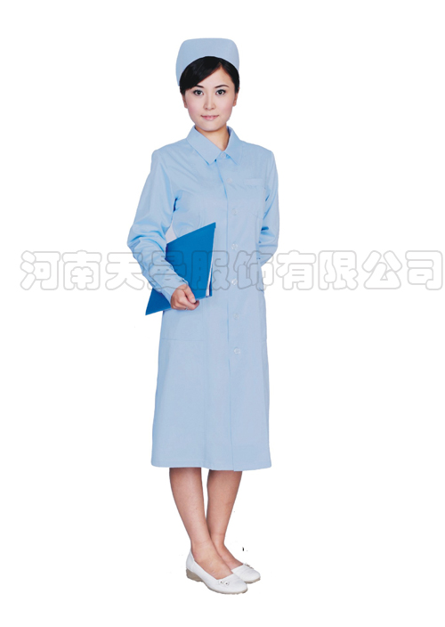 護士服長袖 粉藍(lán)色