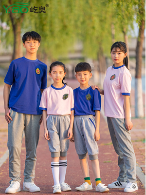 屹奧2019小、初、高夏季校服新款運動套裝